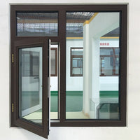 tilt turn window-44 outswing window with wood grain color finishing - Doorwin Group Windows & Doors