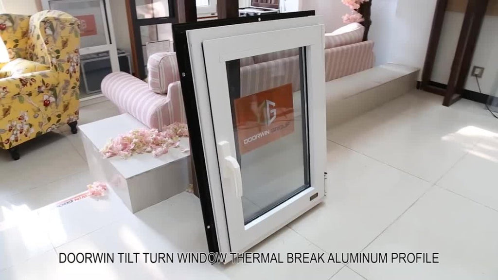 Top grade aluminum tilt turn white powder coating finish tilt-turn casement windows - Doorwin Group Windows & Doors