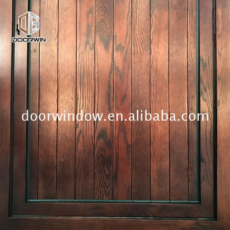 Top quality decorative front entry doors dark wood custom size - Doorwin Group Windows & Doors