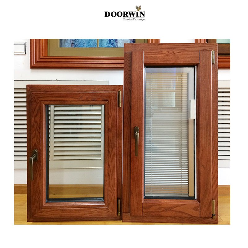 Top quality modern design Aluminum clad wood inward casement window tilt and turn windows - Doorwin Group Windows & Doors