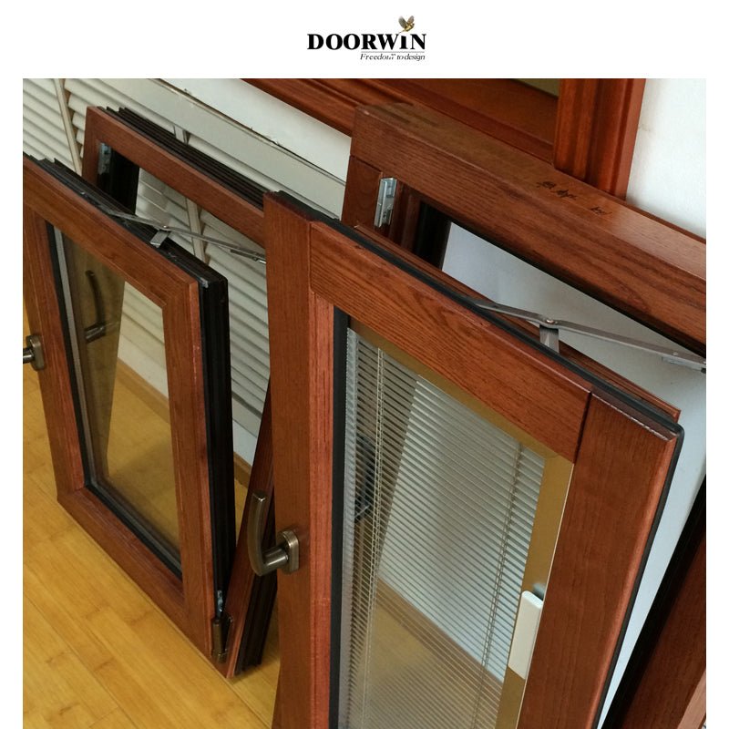 Top quality modern design Aluminum clad wood inward casement window tilt and turn windows - Doorwin Group Windows & Doors