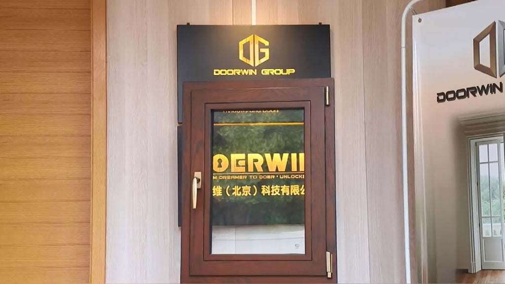 Top quality modern design Aluminum clad wood inward casement window tilt and turn windows - Doorwin Group Windows & Doors