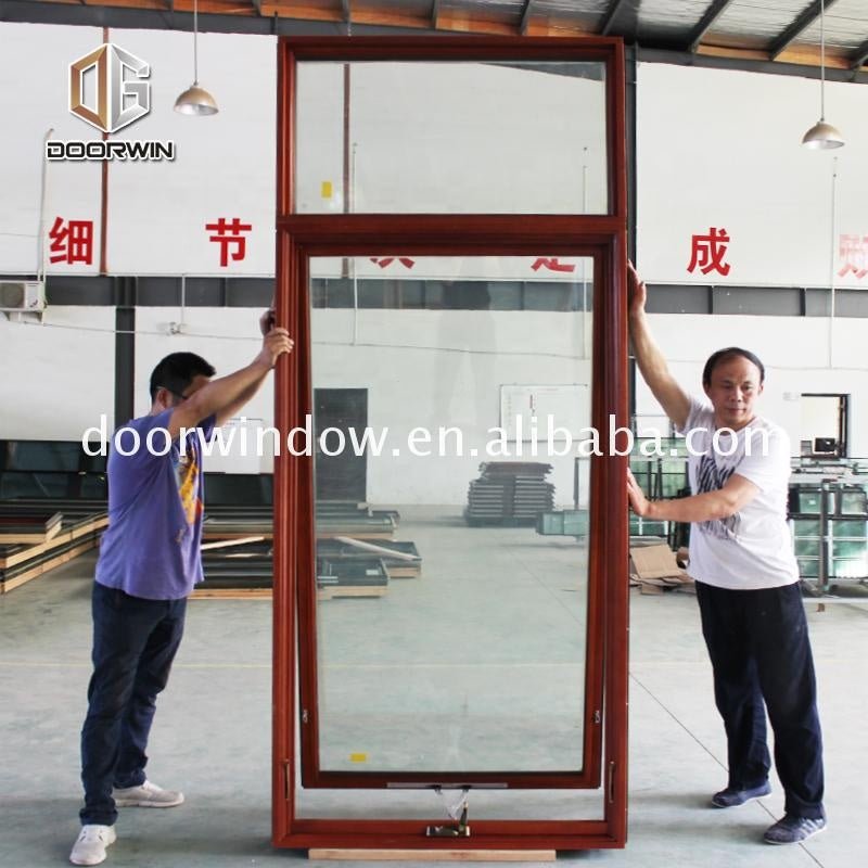 Triple glazed aluminium timber wood crank windows with factory price by Doorwin on Alibaba - Doorwin Group Windows & Doors