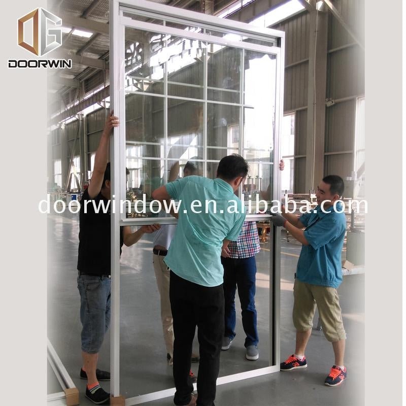 Ultra clear glass single triple hung alu windows by Doorwin on Alibaba - Doorwin Group Windows & Doors