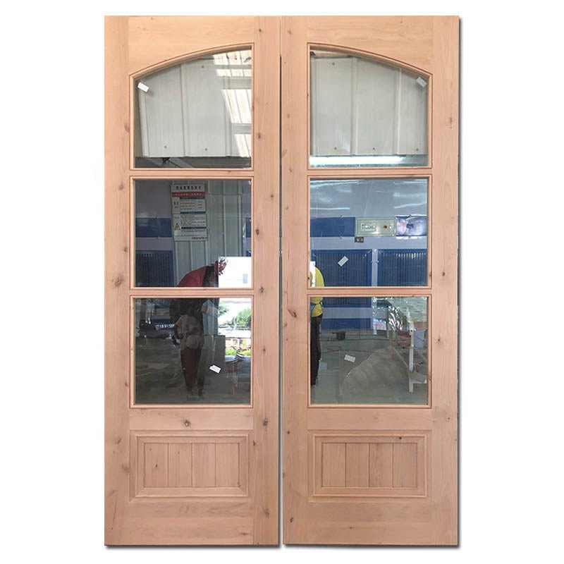Ultra clear tempered glass swing door triple glazing swing door townhouse swing door - Doorwin Group Windows & Doors