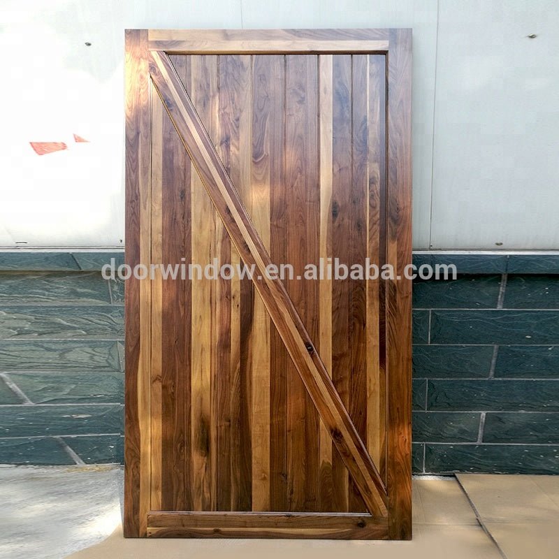 USA Boise new product z type solid wood black walnut wooden sliding barn doorby Doorwin - Doorwin Group Windows & Doors