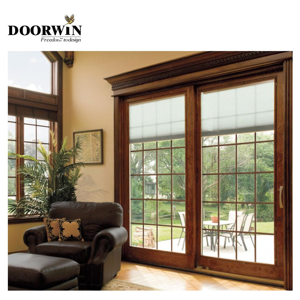 USA Chicago hot sale DOORWIN Wood sliding door system window grills design pictures for windows by Doorwin - Doorwin Group Windows & Doors