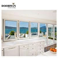 USA Columbus good quality Aluminium alloy bi-fold interior glass windows lowes folding windows lightweight by Doorwin - Doorwin Group Windows & Doors