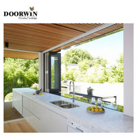 USA Columbus good quality Aluminium alloy bi-fold interior glass windows lowes folding windows lightweight by Doorwin - Doorwin Group Windows & Doors