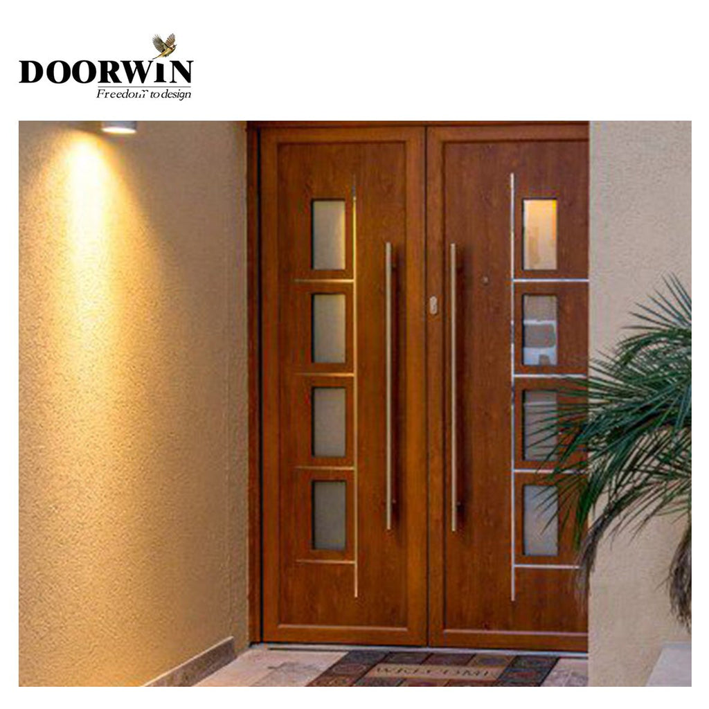 USA Delaware new design product DOORWIN Wholesale price solid wood french doors exterior front double door - Doorwin Group Windows & Doors