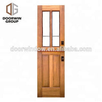 USA hot sell usa hand carved teak wood doors exterior front doors knotty alder pine larch single entrance wood door entry by Doorwin - Doorwin Group Windows & Doors
