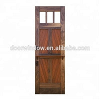 USA hot sell usa hand carved teak wood doors exterior front doors knotty alder pine larch single entrance wood door entry by Doorwin - Doorwin Group Windows & Doors