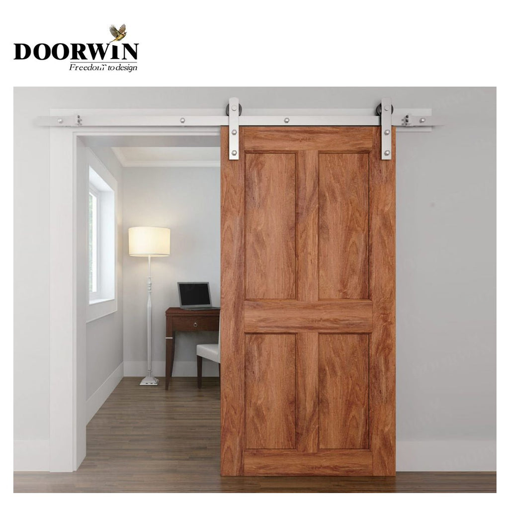 USA Irvine latest design wooden interior room barn door made of black walnut wood form factoryby Doorwin - Doorwin Group Windows & Doors