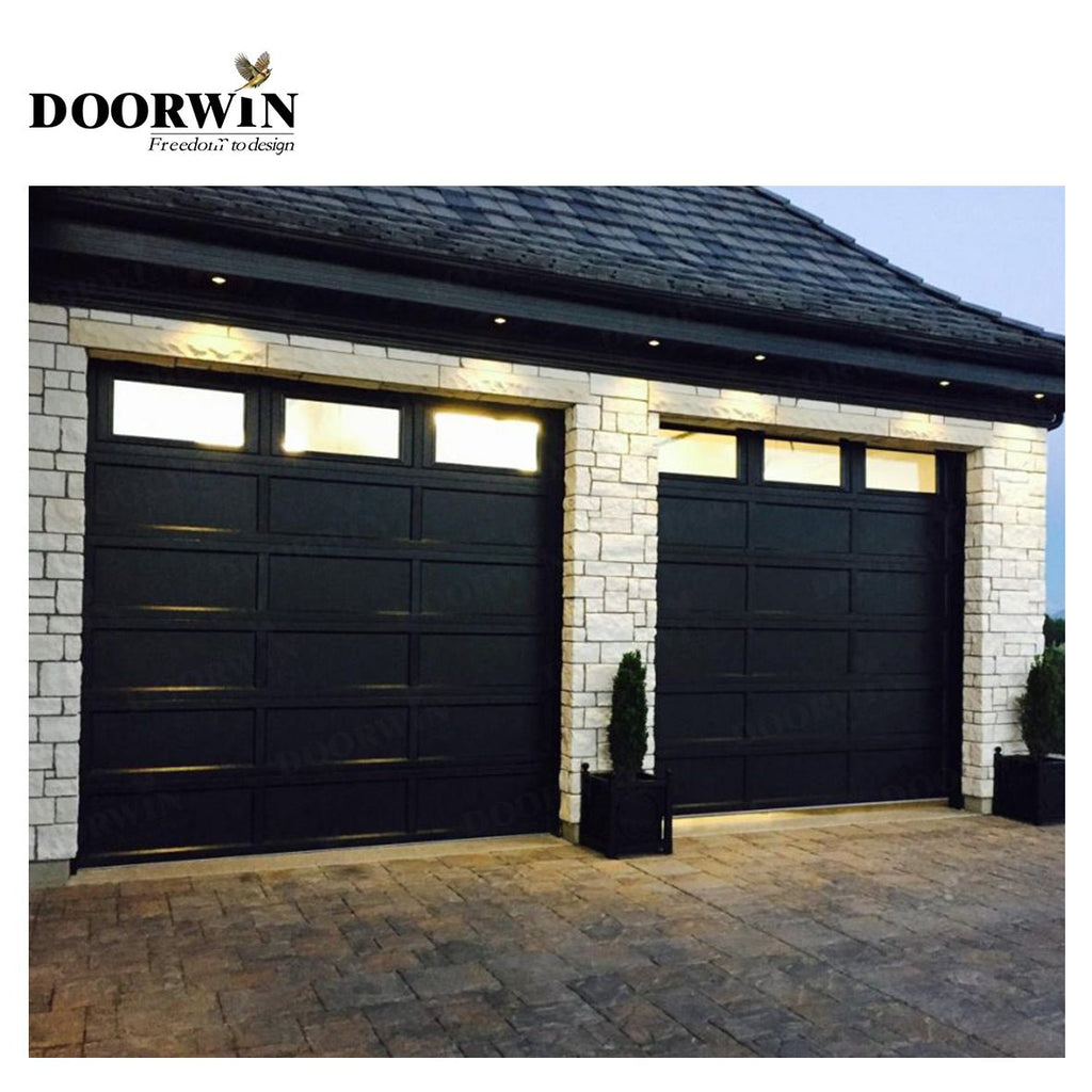 USA Kentucky best price Modern European style automatic remote control steel private garage door - Doorwin Group Windows & Doors
