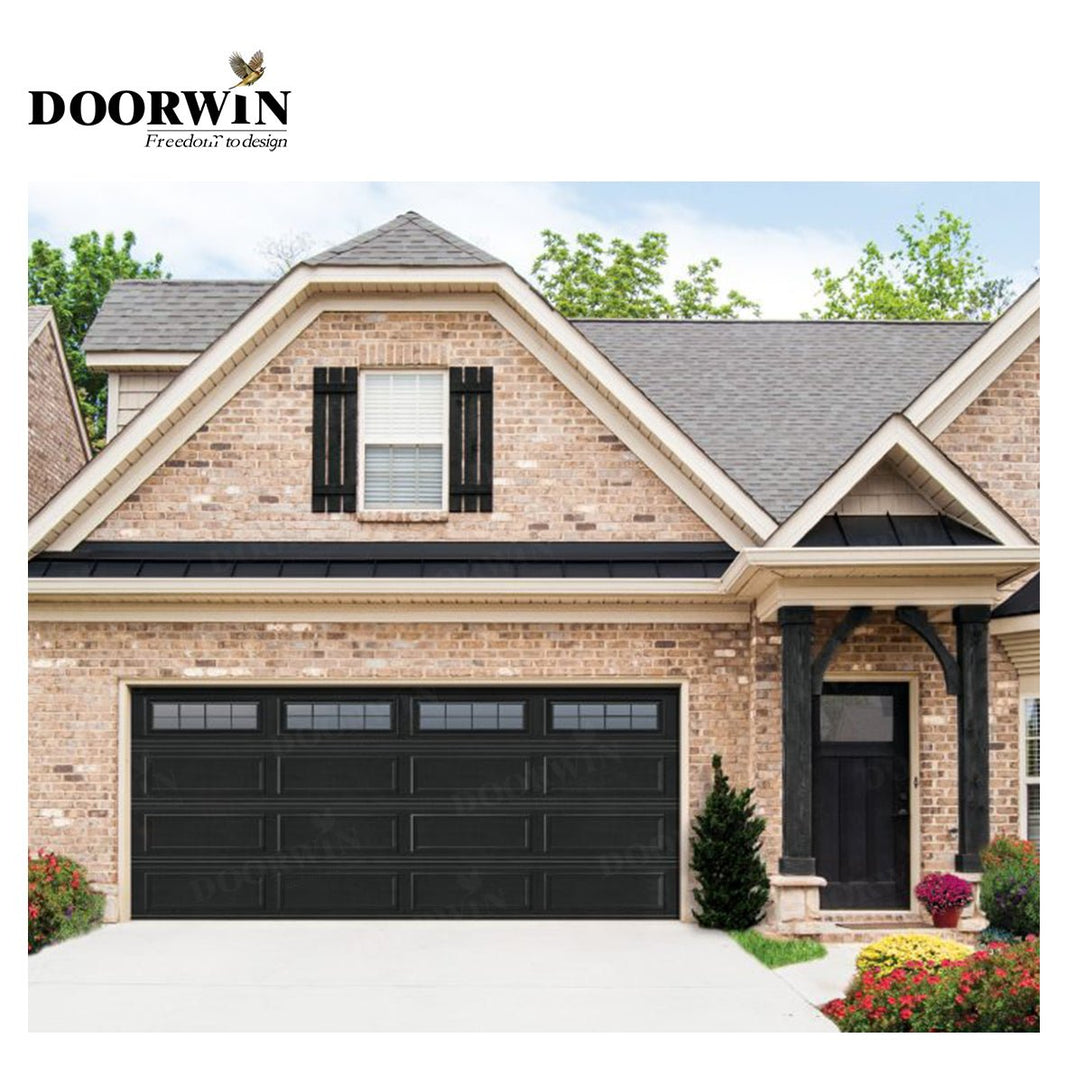 USA Kentucky best price Modern European style automatic remote control steel private garage door - Doorwin Group Windows & Doors