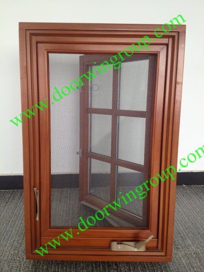 USA Most Popular Wood Aluminum Casement Window with Transom - China Aluminum Wood Window, Wood Casement Window - Doorwin Group Windows & Doors