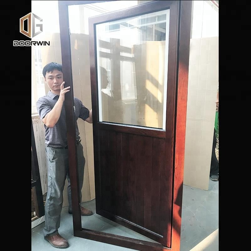 Used wood exterior doors ultra clear glass louver door timber louvers by Doorwin on Alibaba - Doorwin Group Windows & Doors
