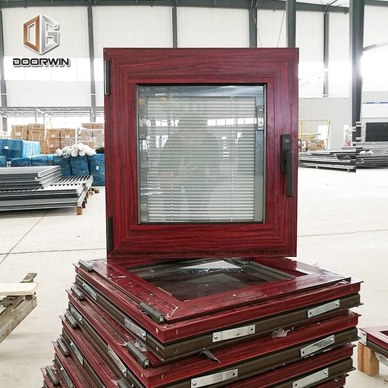 Vancouver best wood effect double glazed extrudied energy saving aluminum windows - Doorwin Group Windows & Doors