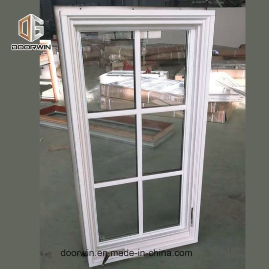 White Color Casement Window with Decorative Grid - China Crank Casement Windows, White Color Windows - Doorwin Group Windows & Doors