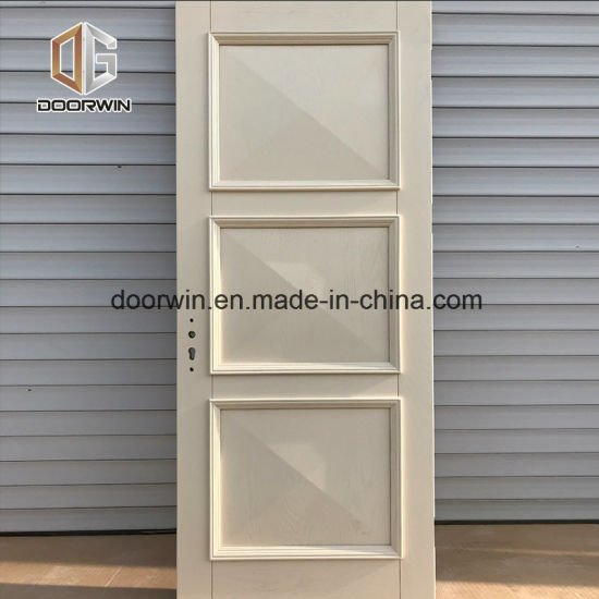 White Color Oak / Mahogany Wood Interior Raised Panel Door, China Cheap Price Decorative Steel / MDF Doors (Medium Density Fiberboard) for bedroom - Doorwin Group Windows & Doors