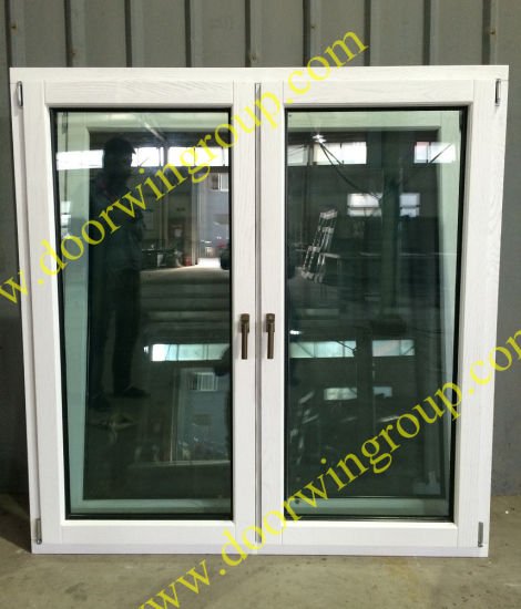 White Color Solid Timber Window, Good Heat-Insulation and Sound-Insulation Performance Solid Wood Window - China Timber Window, Timber Aluminum Window - Doorwin Group Windows & Doors