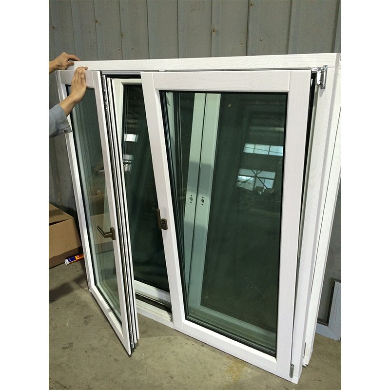 WHITE OAK WOOD TILT TURN WINDOW WITH EXTERIOR ALUMINUM CLADDING - Doorwin Group Windows & Doors