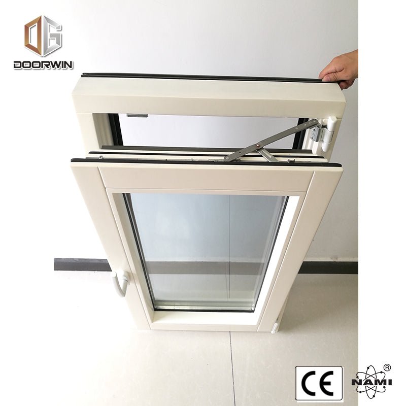 WHITE OAK WOOD TILT TURN WINDOW WITH EXTERIOR ALUMINUM CLADDING - Doorwin Group Windows & Doors