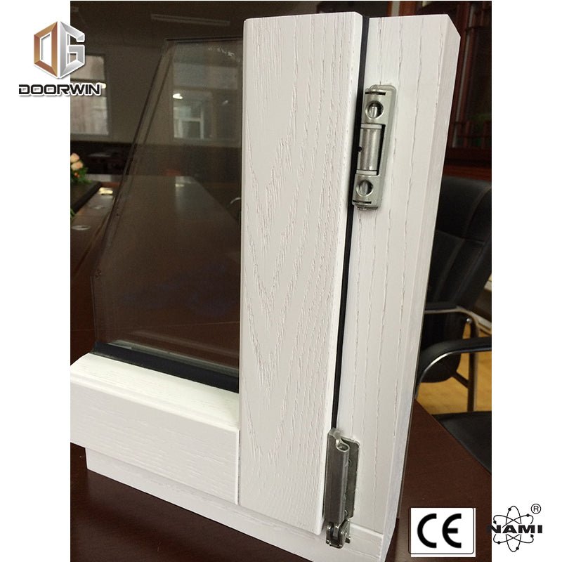 WHITE OAK WOOD TILT TURN WINDOW WITH EXTERIOR ALUMINUM CLADDING - Doorwin Group Windows & Doors