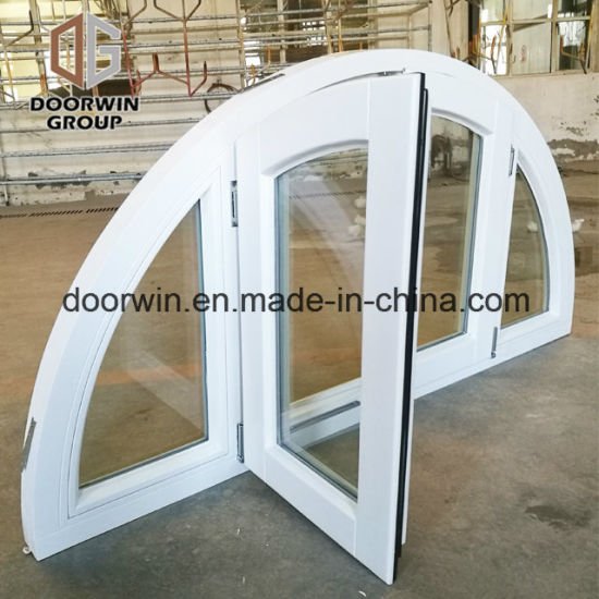 White Oak Wood Window with Glass - China Arched Windows, Arch Window Design - Doorwin Group Windows & Doors