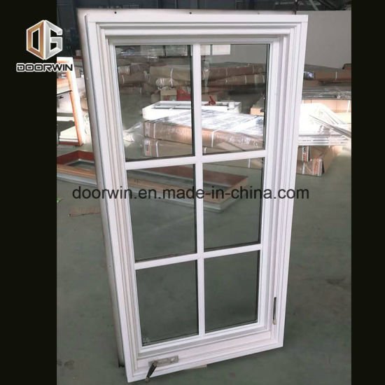 White Solid Wood Crank Open Window, Double Glazed Windows - China American Style Aluminium Crank Windows, Australian Standard Aluminium Crank Window - Doorwin Group Windows & Doors