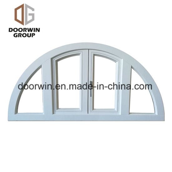 White Stain Finish Color Arched French Window - China Arch Glass Window, Arch Top Windows - Doorwin Group Windows & Doors