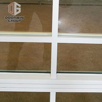 white stain finish color casement window with decorative grille - Doorwin Group Windows & Doors