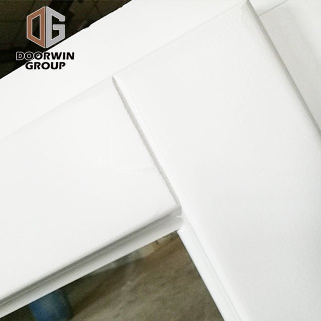 White stain finish color French push out window with grille - Doorwin Group Windows & Doors