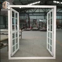 White stain finish color French push out window with grille - Doorwin Group Windows & Doors
