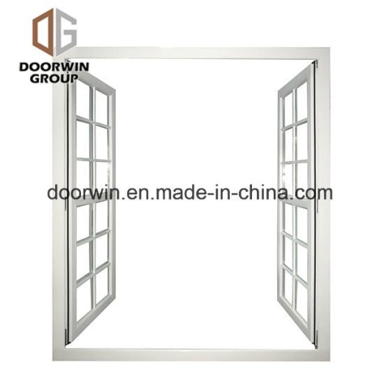 White Stain Finish Color French Window with Grille - China Swing out Window, Ultimate Push out Casement - Doorwin Group Windows & Doors