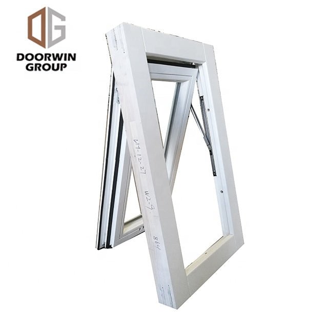 white stain wood aluminum asian style double glazing good sealed awning windows made by china factory - Doorwin Group Windows & Doors