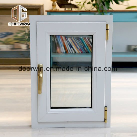 White Thermal Break Aluminum Turn Window - China Tilt Open Window, Timber Oak Wood - Doorwin Group Windows & Doors