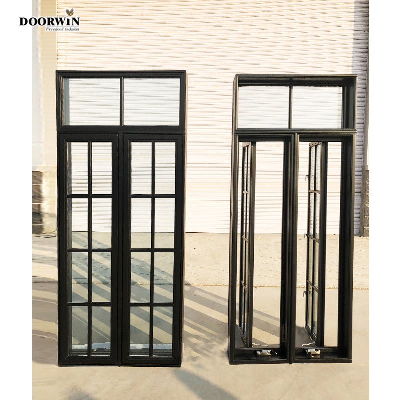 wholesale American House Solid Wood Glass-Window-Grill-Design Swing Out Crank Casement Window with Mosquito Net - Doorwin Group Windows & Doors