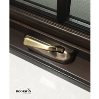 wholesale American House Solid Wood Glass-Window-Grill-Design Swing Out Crank Casement Window with Mosquito Net - Doorwin Group Windows & Doors