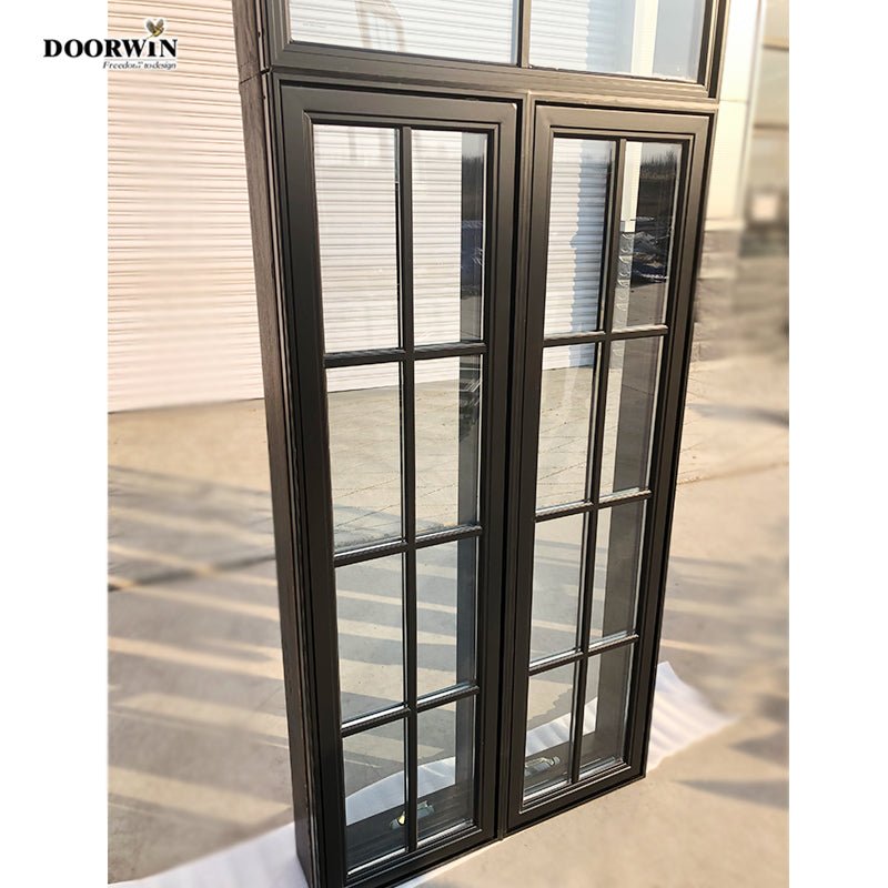 wholesale American House Solid Wood Glass-Window-Grill-Design Swing Out Crank Casement Window with Mosquito Net - Doorwin Group Windows & Doors