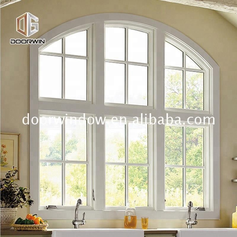 Window with black color arch top treatments for arched windows by Doorwin on Alibaba - Doorwin Group Windows & Doors