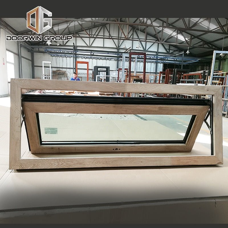 Wood Aluminium composite frame glass awning window with factory price - Doorwin Group Windows & Doors