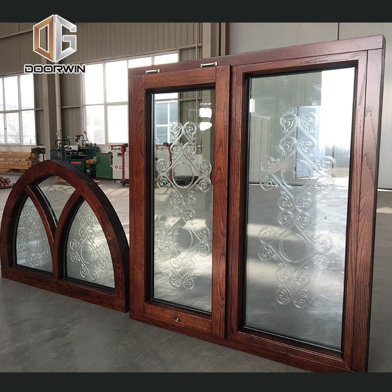 Wood arched window frame round wooden windows - Doorwin Group Windows & Doors