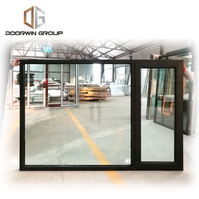 wood color french outward swing casement windows made in China factory - Doorwin Group Windows & Doors