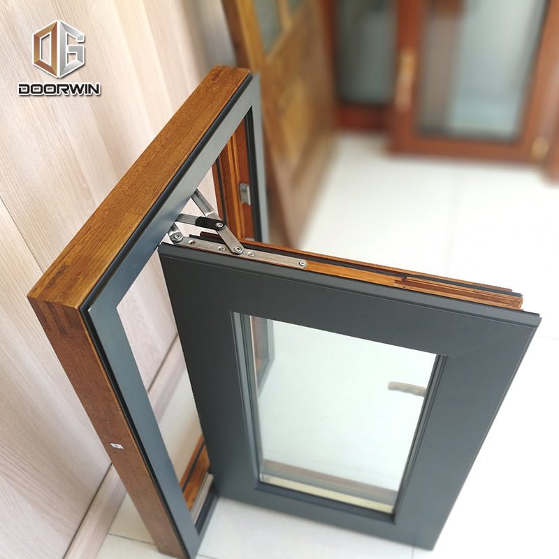 Wood grain finish aluminum window awning casementby Doorwin - Doorwin Group Windows & Doors