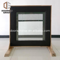Wood louver panels windows with glass shutters window interior by Doorwin on Alibaba - Doorwin Group Windows & Doors