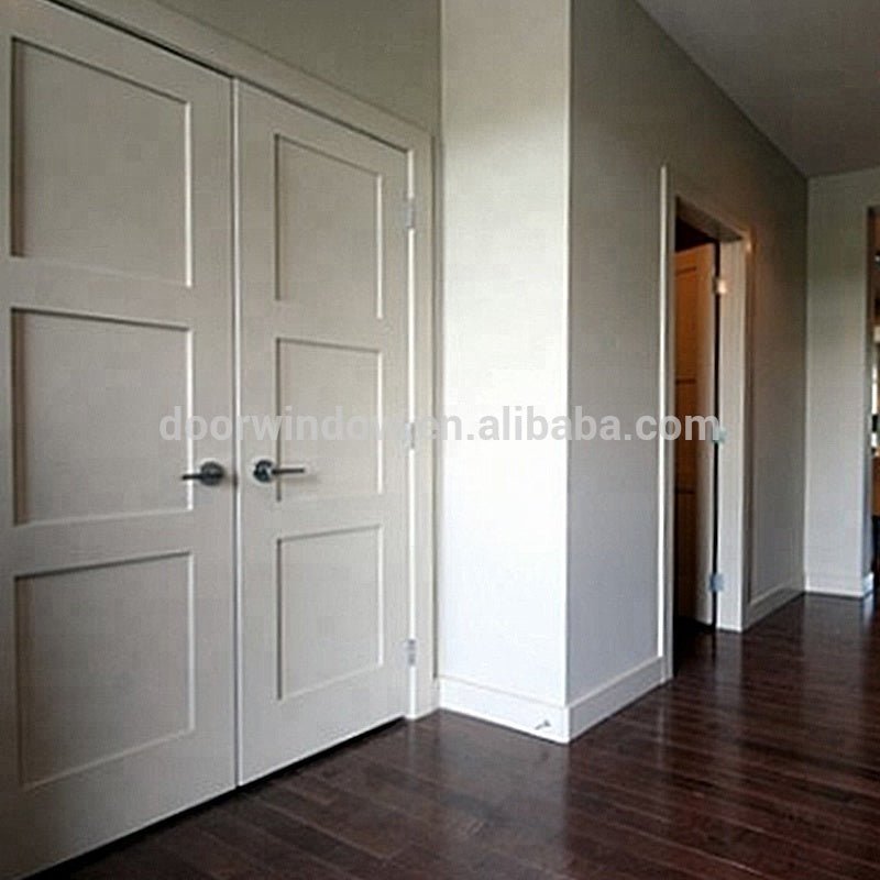 wood veneer MDF board flat panel dressing study room door cheap wooden interior doorsby Doorwin - Doorwin Group Windows & Doors