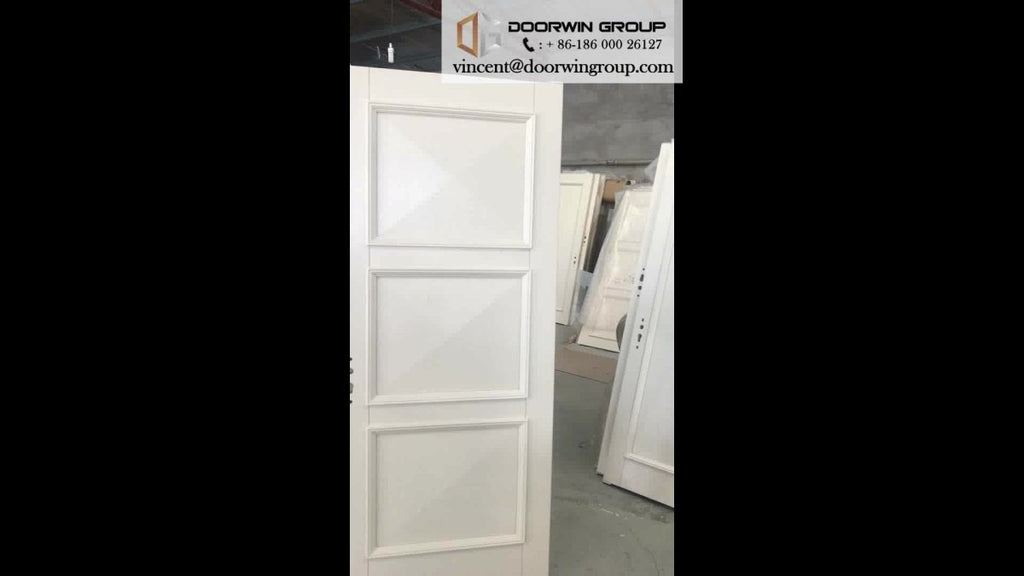 wood veneer MDF board flat panel dressing study room door cheap wooden interior doorsby Doorwin - Doorwin Group Windows & Doors