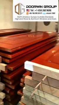 Wooden doors for arc interiors wood grain entrance door solid wood with patterns casement door - Doorwin Group Windows & Doors