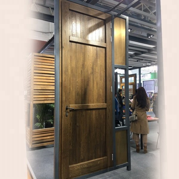 Wooden single main door design steel main door designs front by Doorwin on Alibaba - Doorwin Group Windows & Doors